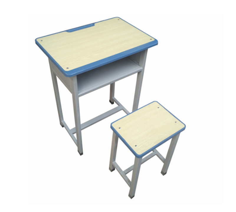 塑封邊單層課桌凳